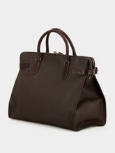 Valentino Garavani Dark Brown Antibes Grained Leather Duffle Bag