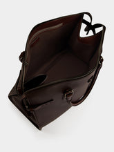 Valentino Garavani Dark Brown Antibes Grained Leather Duffle Bag