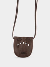 Valentino Garavani Dark Brown Perforated Leather Mini Bag
