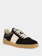 Valentino Garavani Black Upvillage Low Top Split Leather Trainers