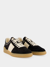 Valentino Garavani Black Upvillage Low Top Split Leather Trainers