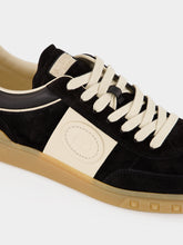 Valentino Garavani Black Upvillage Low Top Split Leather Trainers