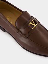 Valentino Garavani Brown VLogo Signature Nappa Loafers