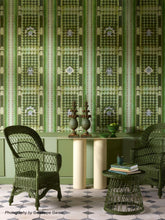 House of Capricorn Handmade Furnas Green Wicker Armchair