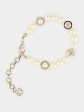 Casablanca Silver and White Sci-Fi Pearl Bracelet