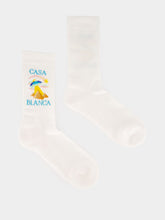 Casablanca White Phantasmagoria Cotton Socks