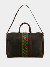 Casablanca Dark Brown Monogram Weekender Bag