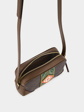Casablanca Dark Brown Monogram Crossbody Bag