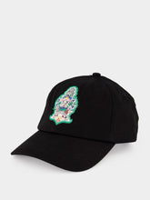 Casablanca Black Hotel Emblem Cotton Cap