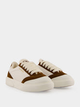 Casablanca White and Brown Del Mar Leather Sneakers