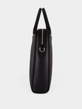 Gucci Black Leather Mega Web Medium Briefcase