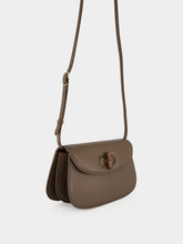Gucci Dark Taupe Leather Small Shoulder Bag