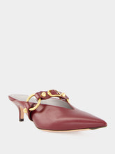 Balenciaga Merlot City 45 Mule in Calfskin