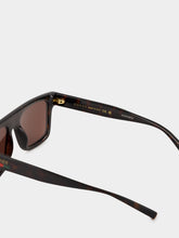 Gucci Brown Tortoiseshell Square-Frame Sunglasses