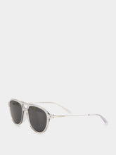 Gucci Transparent Grey Navigator Sunglasses