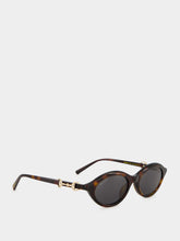 Gucci Brown Tortoiseshell Oval Horsebit Sunglasses
