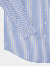 Saint Laurent Blue Chalk Black Cassandre Striped Shirt