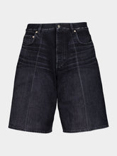 Balenciaga Black Denim Stay Press Shorts