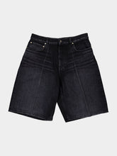 Balenciaga Black Denim Stay Press Shorts