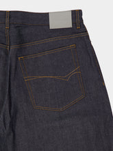 Balenciaga Raw Indigo Curved Jeans