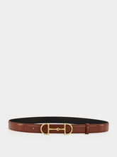Gucci Chestnut and Black Reversible Horsebit Belt