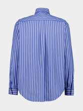 Balenciaga Blue and White Striped Cotton Shirt