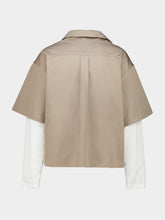 Balenciaga Beige Hybrid Bowling Cotton Shirt