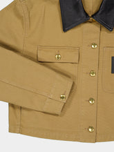 Balenciaga Beige Cropped Workwear Jacket