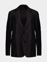 Gucci Black Fine Silk Faille Jacket