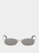 Saint Laurent Silver SL 934 MIA Oval Sunglasses