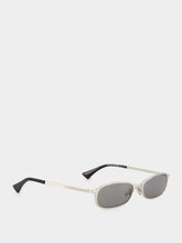 Saint Laurent Silver SL 934 MIA Oval Sunglasses