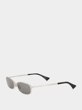 Saint Laurent Silver SL 934 MIA Oval Sunglasses