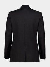 Saint Laurent Anthracite Double-Breasted Wool Blazer