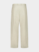 Gucci Beige Cotton Nylon Twill Trousers