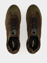 Saint Laurent Blow Taupe and Amara Khaki Suede Low-Top Sneakers