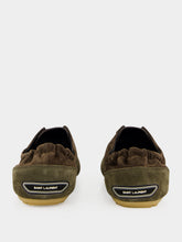 Saint Laurent Blow Taupe and Amara Khaki Suede Low-Top Sneakers