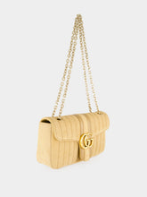 Gucci Sand GG Marmont Suede Shoulder Bag
