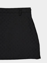Gucci Black GG Cotton Blend Mini Skirt