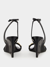 Gucci Black Patent Leather Wedge Sandals