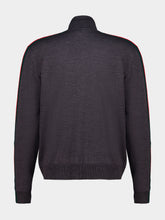 Gucci Dark Grey Fine Wool Zip Jacket with Web
