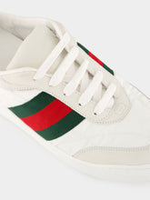 Gucci White Screener Padded Nylon Low-Top Sneakers