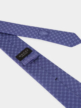 Gucci Light Blue Interlocking G Silk Jacquard Tie