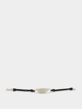 Saint Laurent Black and Oxidized Nickel Cord Bracelet