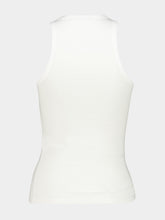 Balenciaga White Knotted Cotton Tank Top