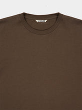 Auralee Khaki Brown Luster Plaiting Cotton T-Shirt