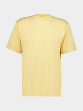 Auralee Yellow Beige Luster Plaiting Cotton T-Shirt