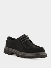 Dolce & Gabbana Black Split Calfskin Derby Shoes