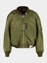 Maison Mihara Yasuhiro Khaki Shifted Layer Flight Jacket