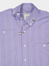 Maison Mihara Yasuhiro Blue Striped Offset Front Shirt