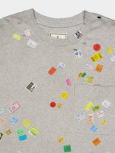 Maison Mihara Yasuhiro Grey Price Tag Sticker Printed T-Shirt